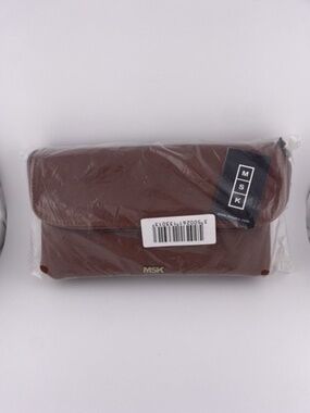 MSK Faux Leather Brown Crossbody Bag from Spain